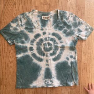 Mollusk Jade Tie Dye Ringer Tee / Small